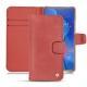 Huawei Mate 20 X leather case - Cerise vintage ( Pantone 185C ) 