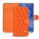 Housse cuir Huawei Mate 20 X - Orange fluo - Couture
