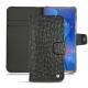Housse cuir Huawei Mate 20 X - Autruche nero