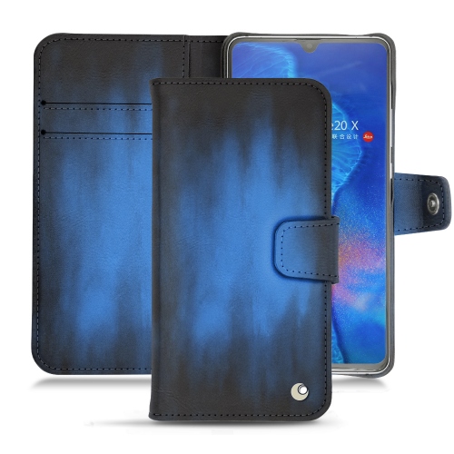 Huawei Mate 20X leather covers and casesBleu Patine