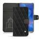 Huawei Mate 20 X leather case - Negre poudro - Couture