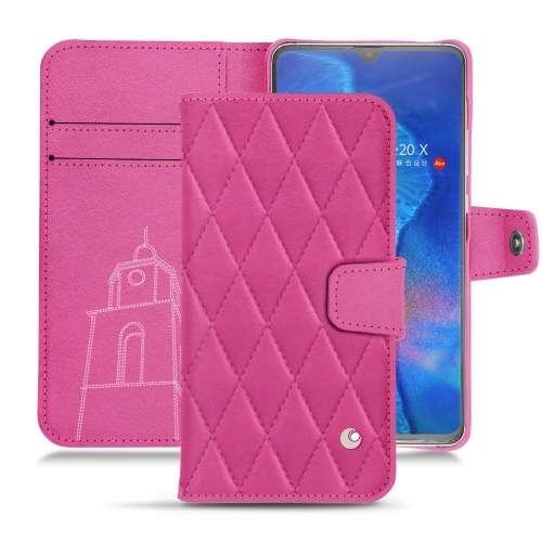 Huawei Mate 20X leather covers and casesRose BB - Couture ( Pantone #DB599F )