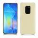 가죽 커버 Huawei Mate 20 - Beige ( Nappa - Pantone 7502C ) 