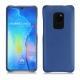 Huawei Mate 20 leather cover - Bleu océan ( Nappa - Pantone 293C ) 