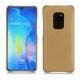 Huawei Mate 20 leather cover - Sable vintage ( Roughtcut - Gaucho#57254 ) 