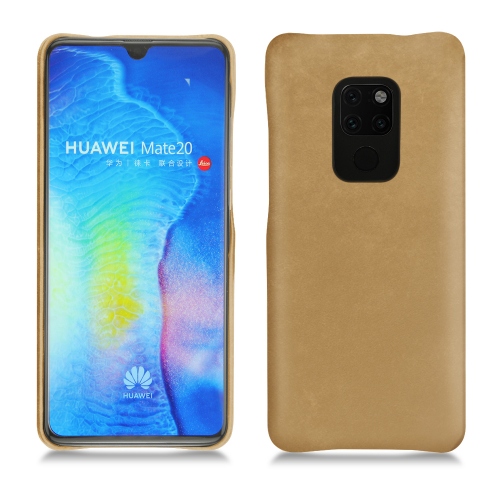 Capa em pele Huawei Mate 20Sable vintage ( Pantone #9b7340 ) 