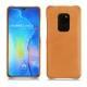 Huawei Mate 20 leather cover - Mandarine vintage ( Pantone 165C ) 