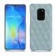 가죽 커버 Huawei Mate 20 - Bleu ciel - Couture ( Nappa - Pantone 277C ) 