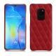 가죽 커버 Huawei Mate 20 - Rouge - Couture ( Nappa - Pantone 199C ) 
