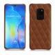 가죽 커버 Huawei Mate 20 - Marron - Couture ( Nappa - Pantone 1615C ) 