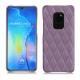 가죽 커버 Huawei Mate 20 - Lilas - Couture ( Nappa - Pantone 2645U ) 