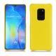 Huawei Mate 20 leather cover - Jaune fluo