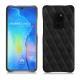 Huawei Mate 20 leather cover - Negre poudro - Couture