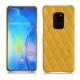 Lederschutzhülle Huawei Mate 20 - Jaune soulèu - Couture