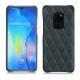 Huawei Mate 20 leather cover - Blu marino - Couture