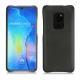 Huawei Mate 20 leather cover - Negre poudro