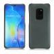 Huawei Mate 20 leather cover - Blu marino
