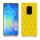 Capa em pele Huawei Mate 20 - Jaune fluo - Couture