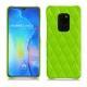 Huawei Mate 20 leather cover - Vert fluo - Couture