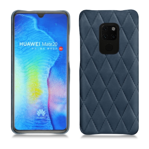 Custodia in pelle Huawei Mate 20Jean vintage - Couture ( Pantone #2f414f  ) 