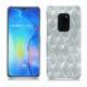 Capa em pele Huawei Mate 20 - Platinium - Couture