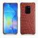 Lederschutzhülle Huawei Mate 20 - Autruche ciliegia
