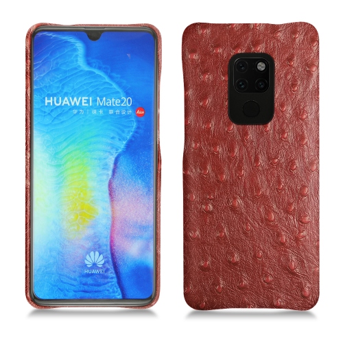 Lederschutzhülle Huawei Mate 20Autruche ciliegia ( Pantone #a4343a ) 