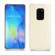 Huawei Mate 20 leather cover - Crocodile milk