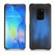 Huawei Mate 20 leather cover - Bleu Patine