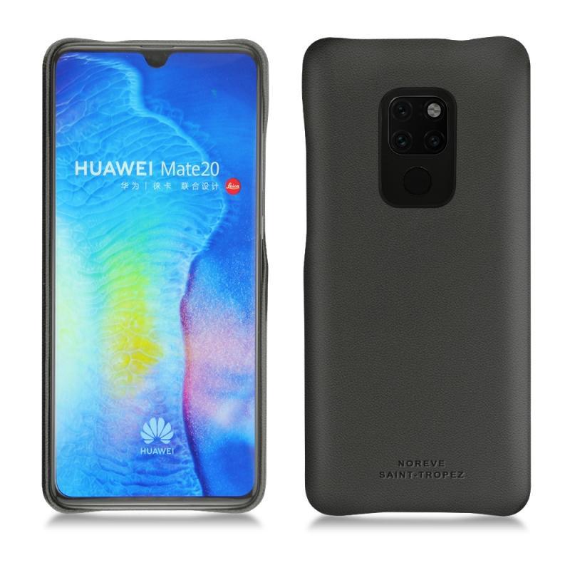 Huawei Mate 20 leather cover - Noir PU