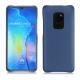 Capa em pele Huawei Mate 20 - Bleu frisson
