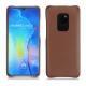 가죽 커버 Huawei Mate 20 - Marron délicat