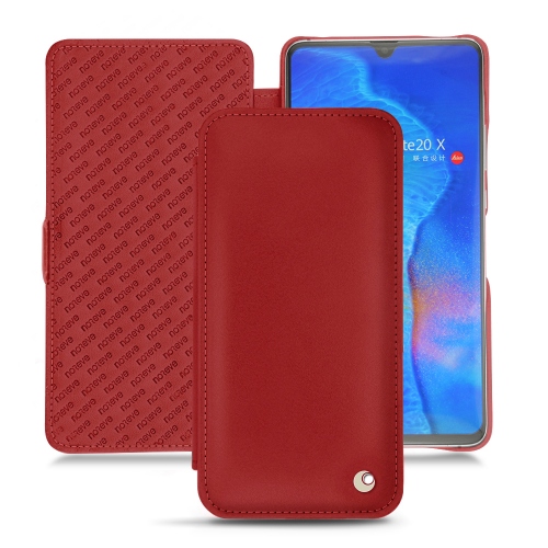 Lederschutzhülle Huawei Mate 20 XRouge ( Nappa - Pantone #d50032 ) 