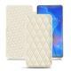 Custodia in pelle Huawei Mate 20 X - Blanc - Couture ( Bologna - White ) 
