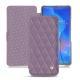 Housse cuir Huawei Mate 20 X - Lilas - Couture ( Nappa - Pantone 2645U ) 
