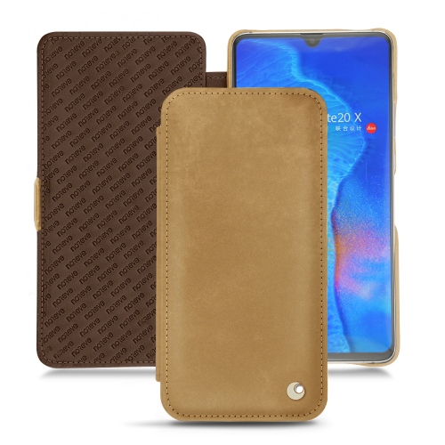 Protections de luxe (housse, étui, coque) pour Huawei Mate 20 XSable vintage ( Pantone #9b7340 ) 