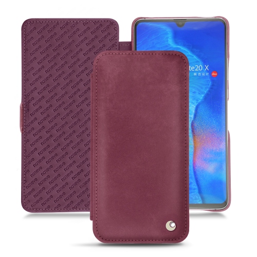 Huawei Mate 20 X leather casesPrune vintage ( Pantone #612434 ) 