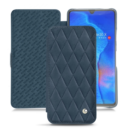 レザーケース Huawei Mate 20 XJean vintage - Couture ( Pantone #2f414f  ) 