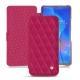 Huawei Mate 20 X leather case - Rose fluo - Couture