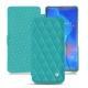 Custodia in pelle Huawei Mate 20 X - Bleu fluo - Couture