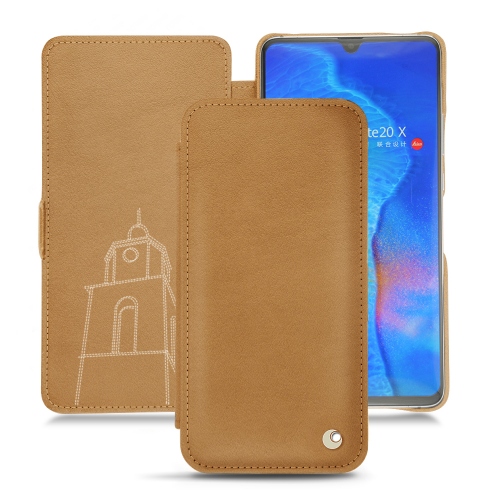 Huawei Mate 20 X leather casesCastan esparciate ( Pantone #824F2A )