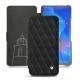 Huawei Mate 20 X leather case - Negre poudro - Couture