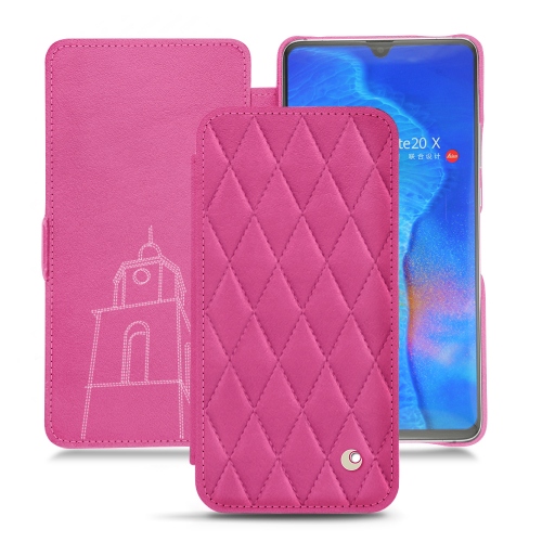 Capa em pele Huawei Mate 20 XRose BB - Couture ( Pantone #DB599F )