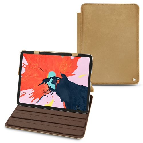 Apple iPad Pro 12.9" (2018) leather caseSable vintage ( Pantone #9b7340 ) 