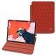 Housse cuir Apple iPad Pro 12.9" (2018) - Papaye - Couture ( Pantone 180C ) 