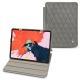 Apple iPad Pro 12.9" (2018) leather case - Acier vintage - Couture