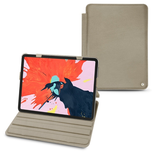Lederschutzhülle Apple iPad Pro 12.9" (2018)Darboun sabla ( Pantone #BCB1A1 )