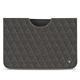 Apple iPad Pro 12.9" (2018) leather pouch - Anthracite - Couture ( Pantone 424C ) 