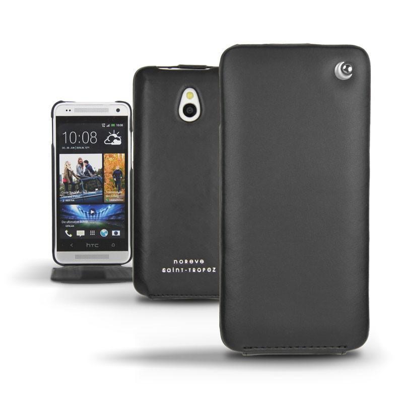 Housse cuir HTC One mini  - Noir ( Nappa - Black ) 