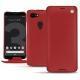 Google Pixel 3 XL leather case - Rouge ( Nappa - Pantone 199C ) 